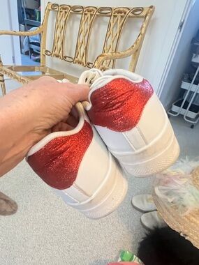 Alcott White Women's Athletic Sneakers with Textured Outsoles